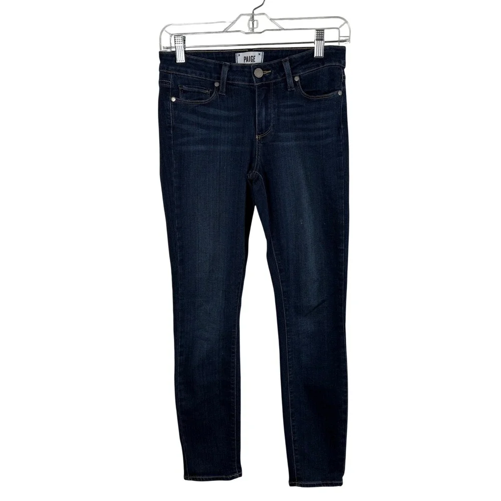 PAIGE Verdugo Ankle Jeans Women's 27 Dark Wash Slim Fit‎ Stretch Denim